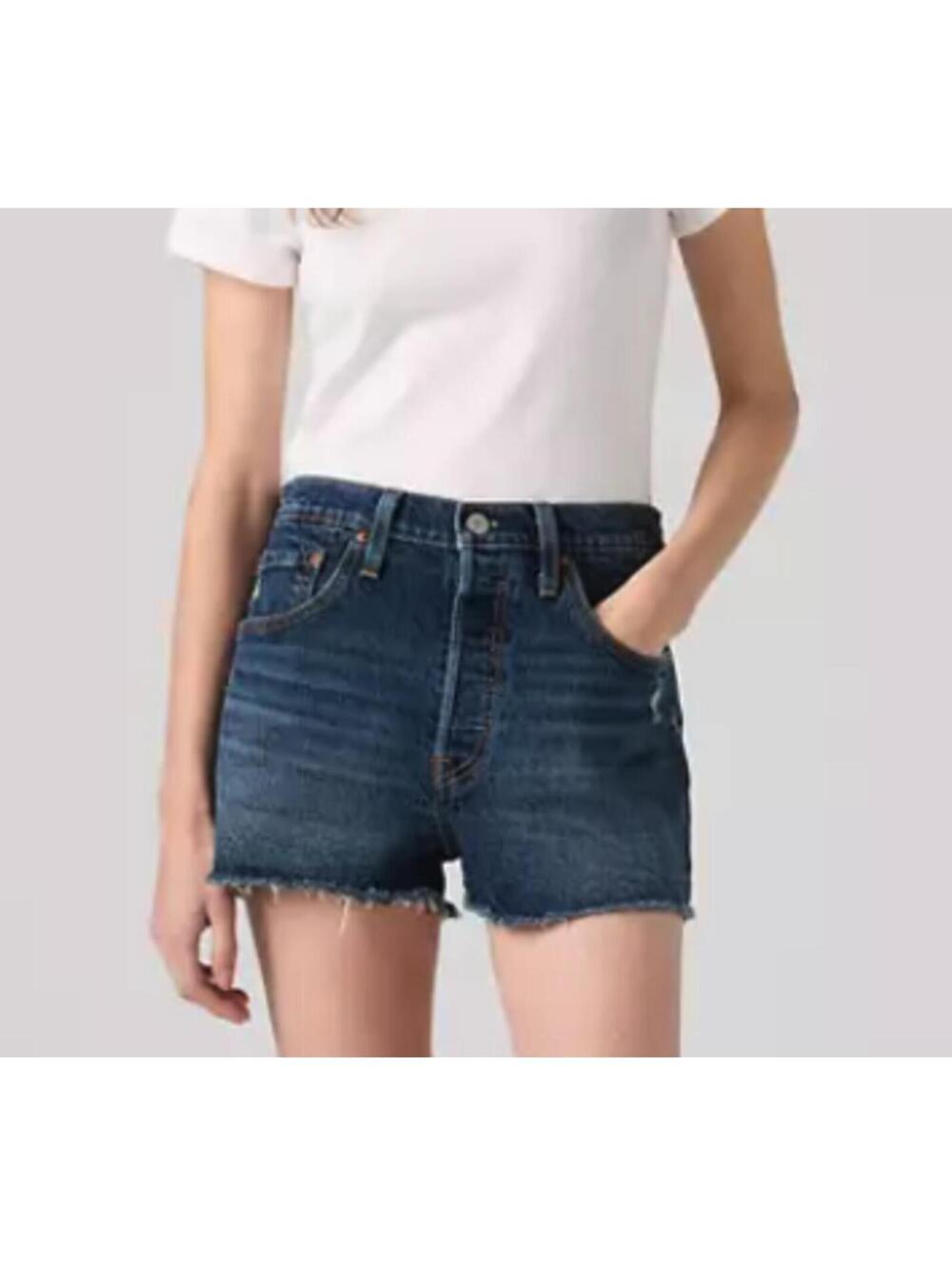 Levi's 501 Women's High Rise Shorts, Dark Blue Wash, NWT, Women's 33
